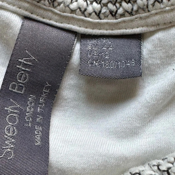 Sweaty Betty Restful Boucle quarter Zip Sweatshirt high collar Pullover gray XL - Picture 4 of 11